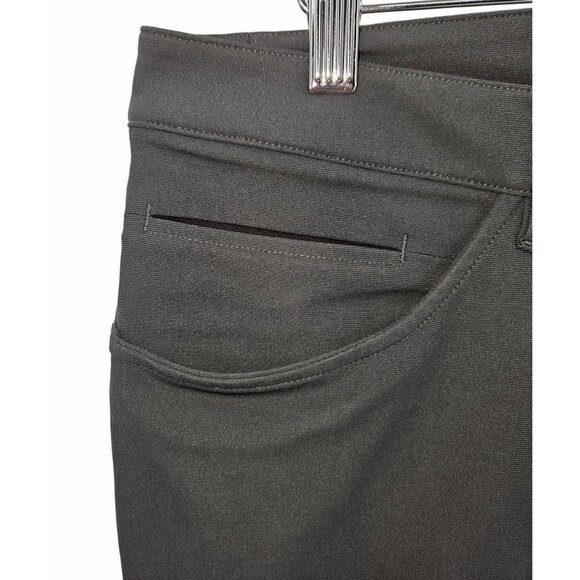 Lululemon Classic ABC Pant Men 32 X32 Warpstreme Style# M5426S Dark Gray Pockets - Picture 5 of 7